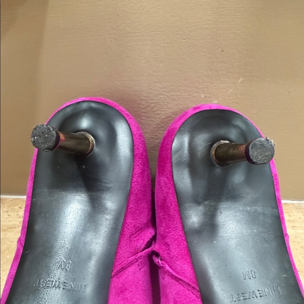Nine West Vibrant Pink Heeled Boots - Picture 7 of 7